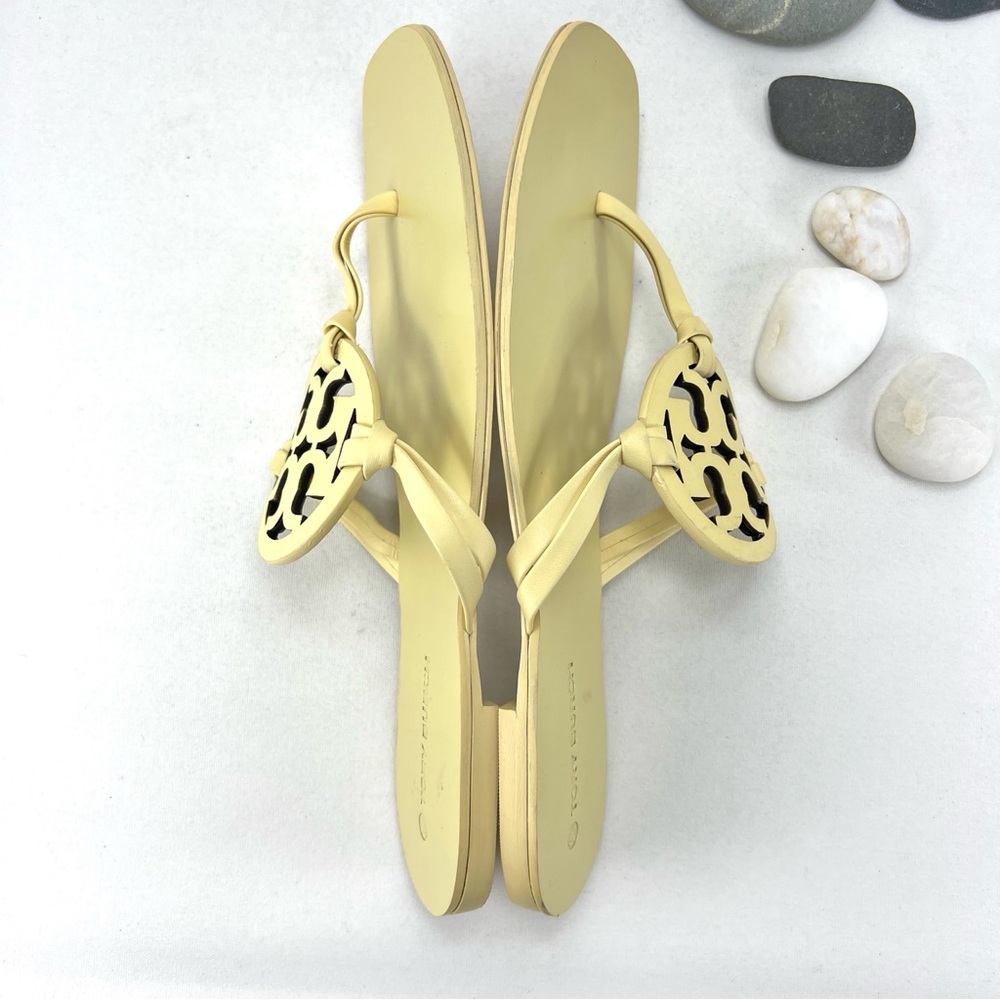 Tory Burch Miller Square-Toe Thong Sandals - Picture 5 of 12